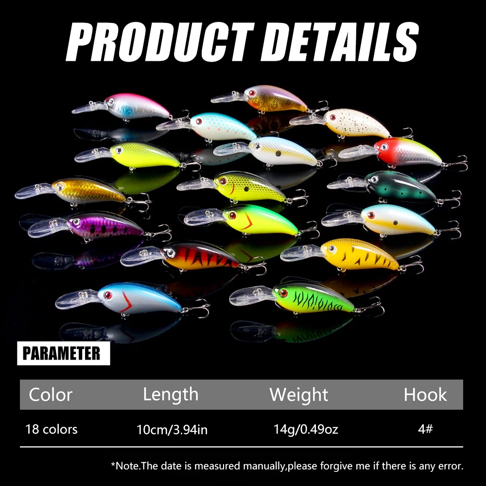 Señuelo crankbait profundo wobbler de labio largo para lubina - imagen 3
