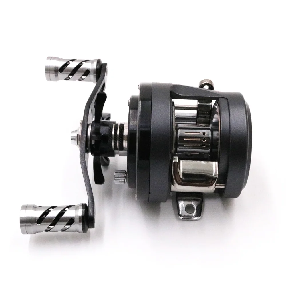 Golden Wolf BH300 carrete pesca con mosca metálico horizontal