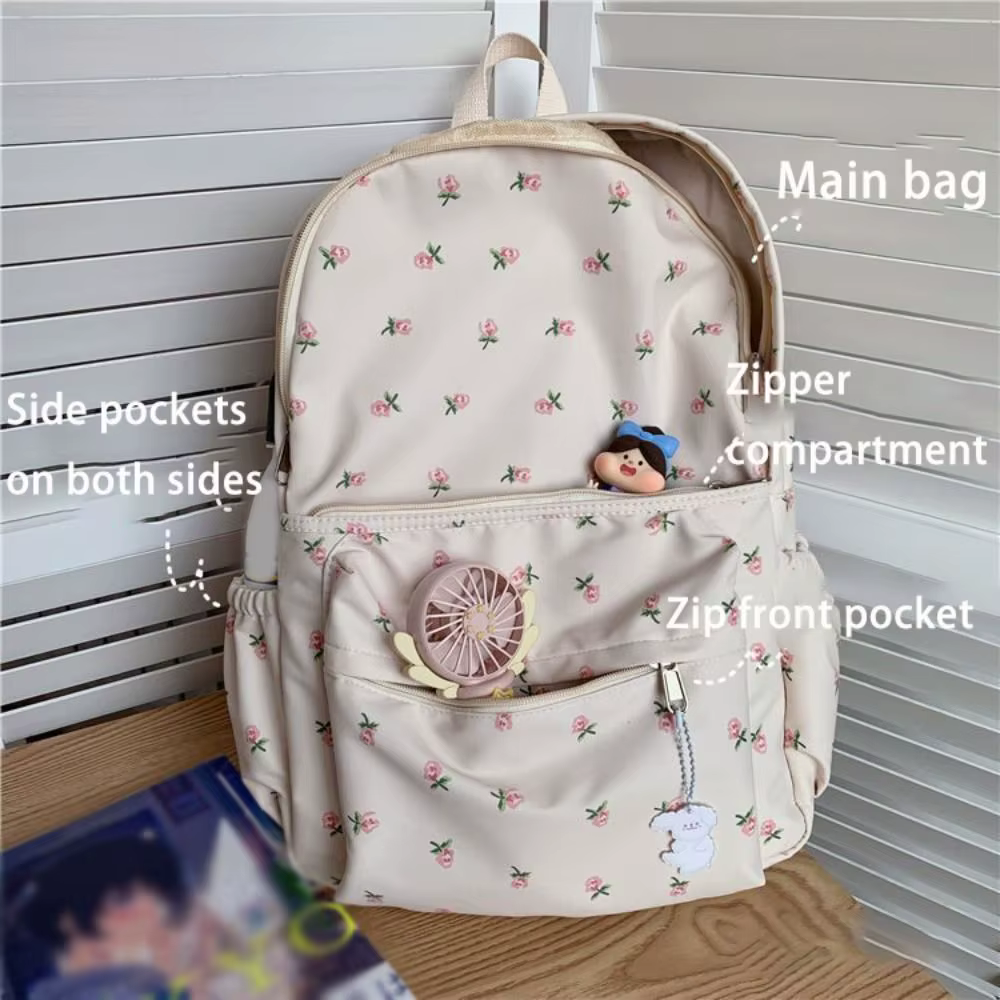 Mochila Gran Capacidad con Estampado para Viaje y Escuela - imagen 2