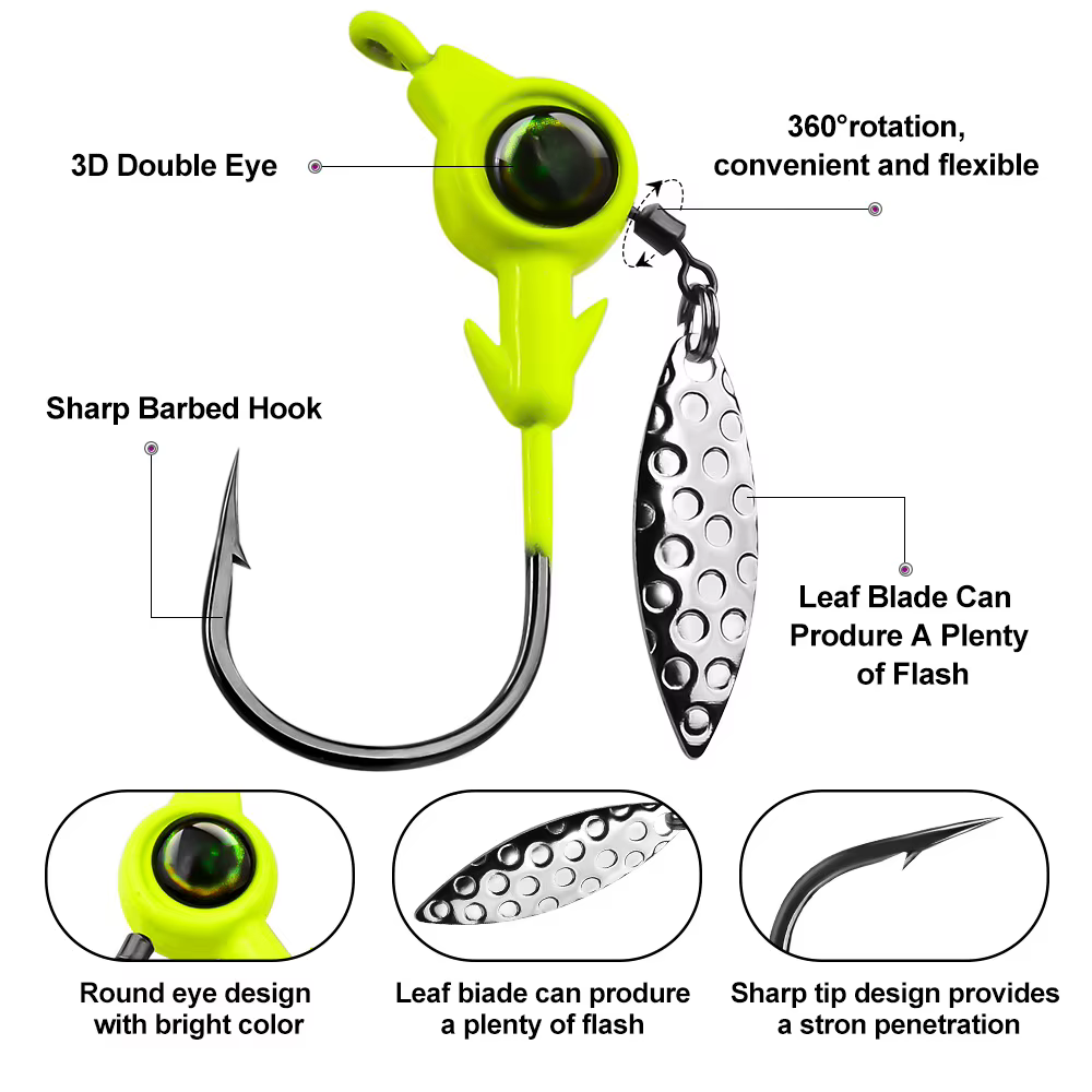 Anzuelos Jig Head giratorios para vinilo - imagen 3