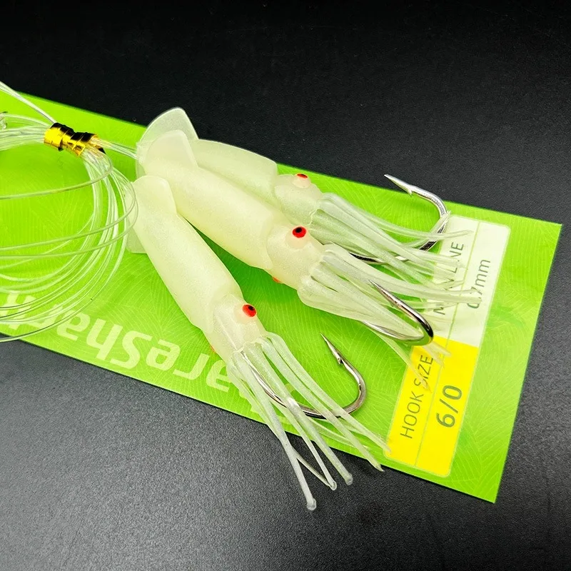 Señuelos luminosos para calamar Sabiki – aparejo de arrastre - imagen 2