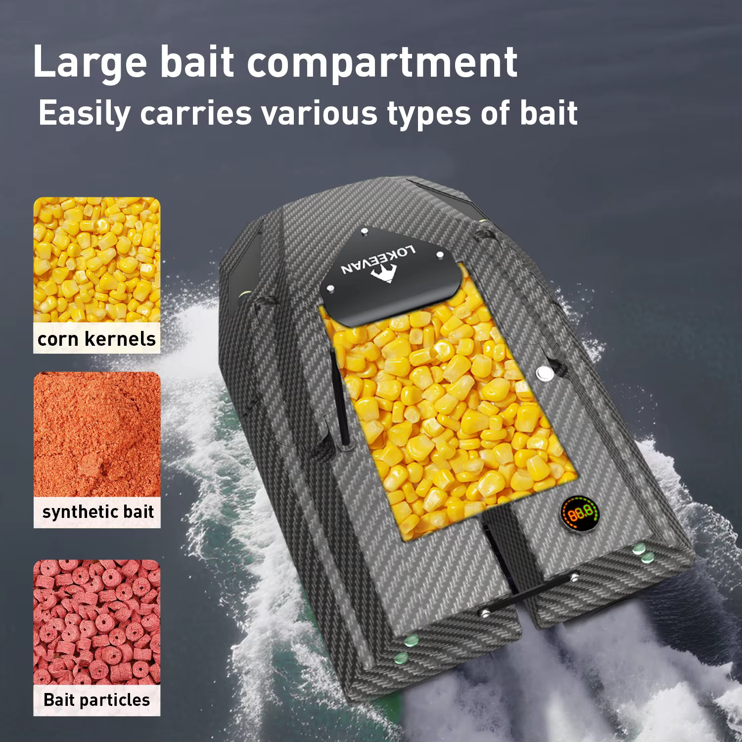 Control remoto IP67 del barco cebador