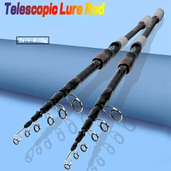 Caña giratoria telescópica de viaje 1,8-3,0 m 8-18 g para trucha