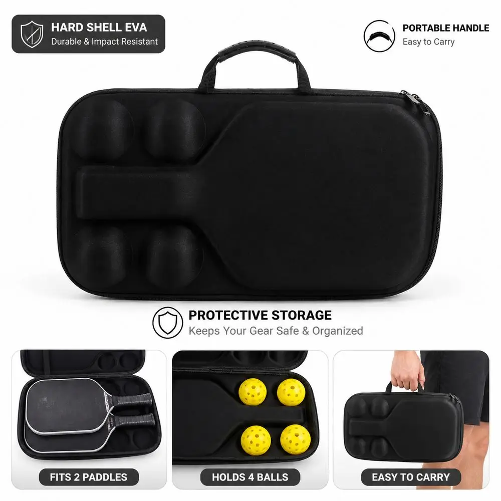 Funda rígida EVA para raqueta de Pickleball, impermeable y protectora - imagen 5