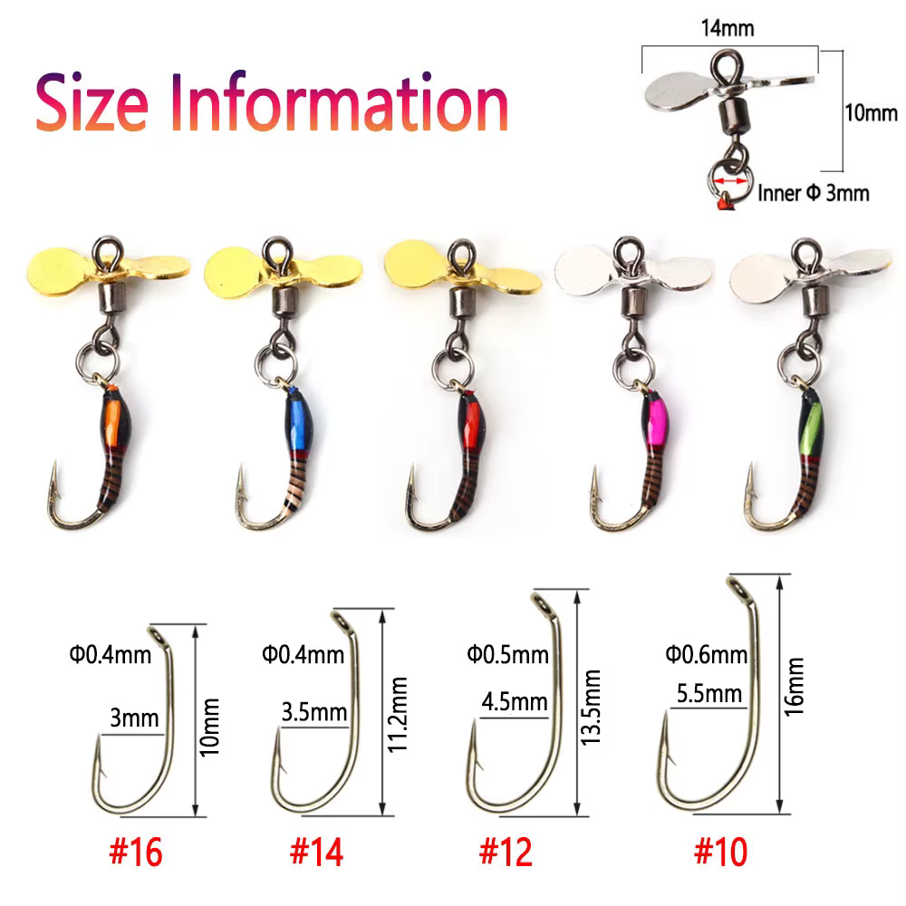 Anzuelo Ninfa Bimoo Midge – Epoxi para trucha - imagen 2