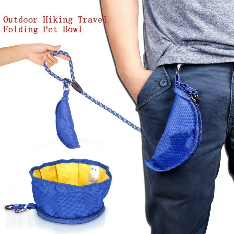 Cuenco plegable para perros - Agua y comida para viaje al aire libre - imagen 3