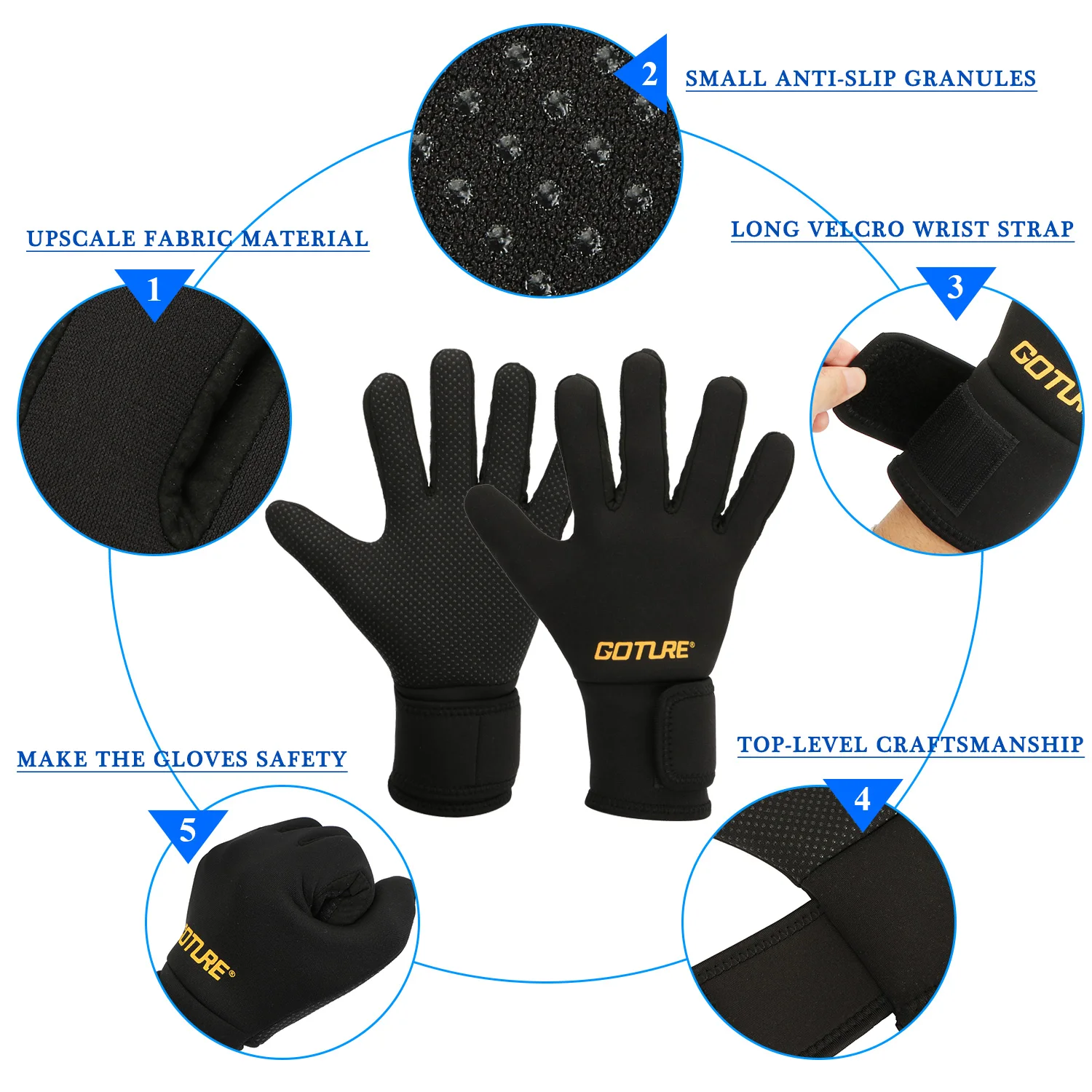 Guantes en uso deportivo