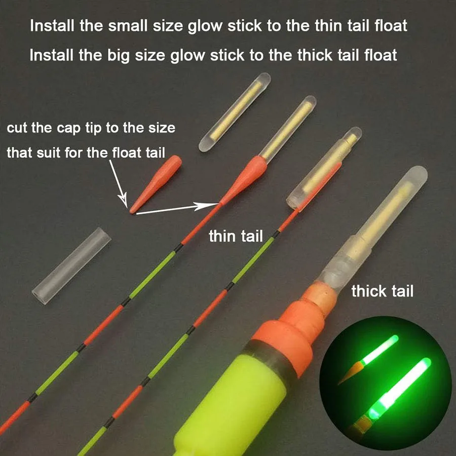Varitas luminosas para flotadores de pesca – luces caña - imagen 5