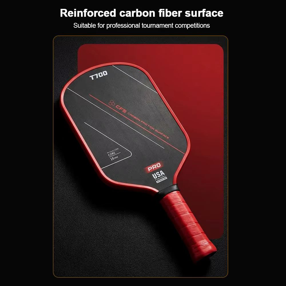 Paleta de Pickleball T700 Fibra de Carbono 16mm – Ligera y Duradera - imagen 5