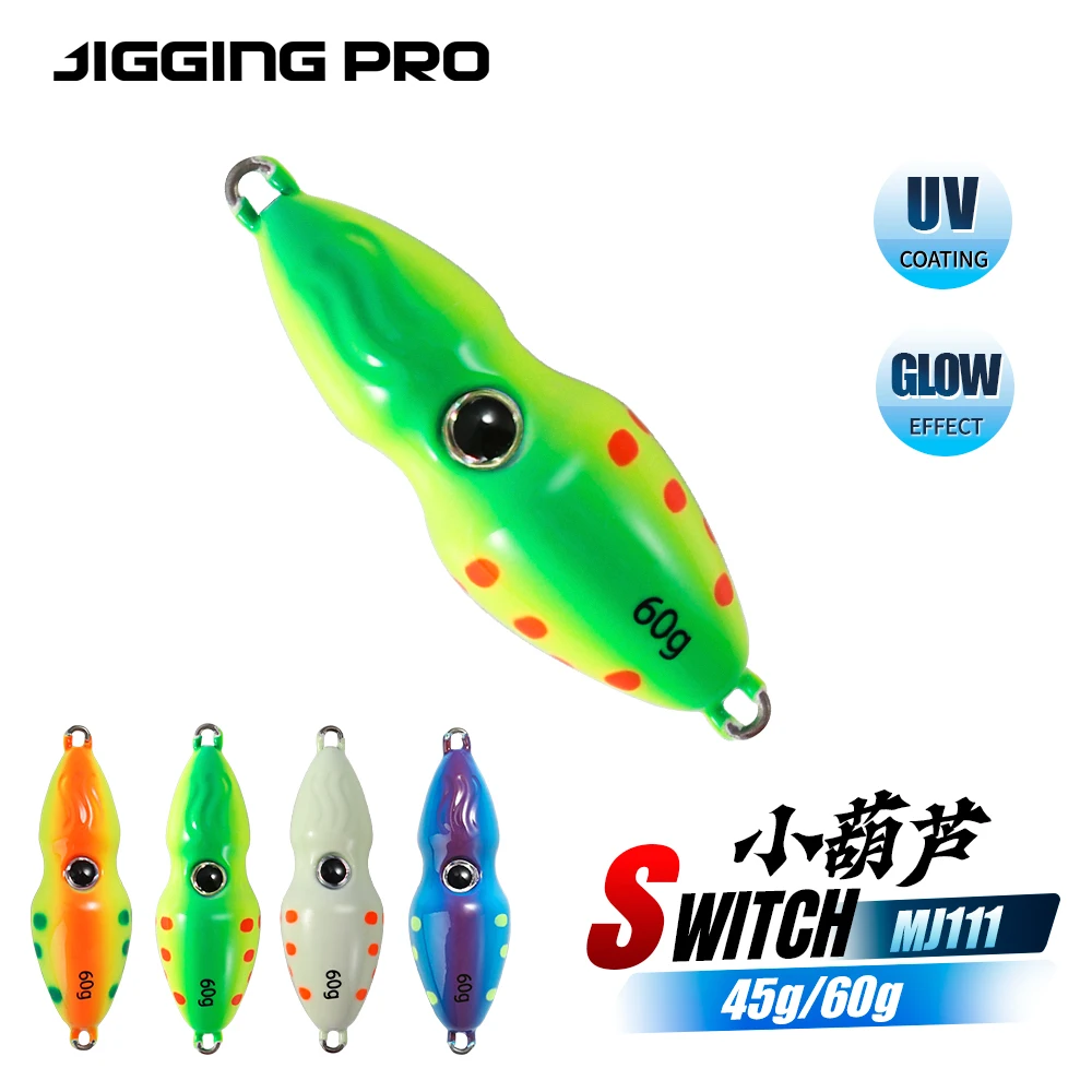 JiggingPro Jig Head de metal con púas para vinilo en alta mar