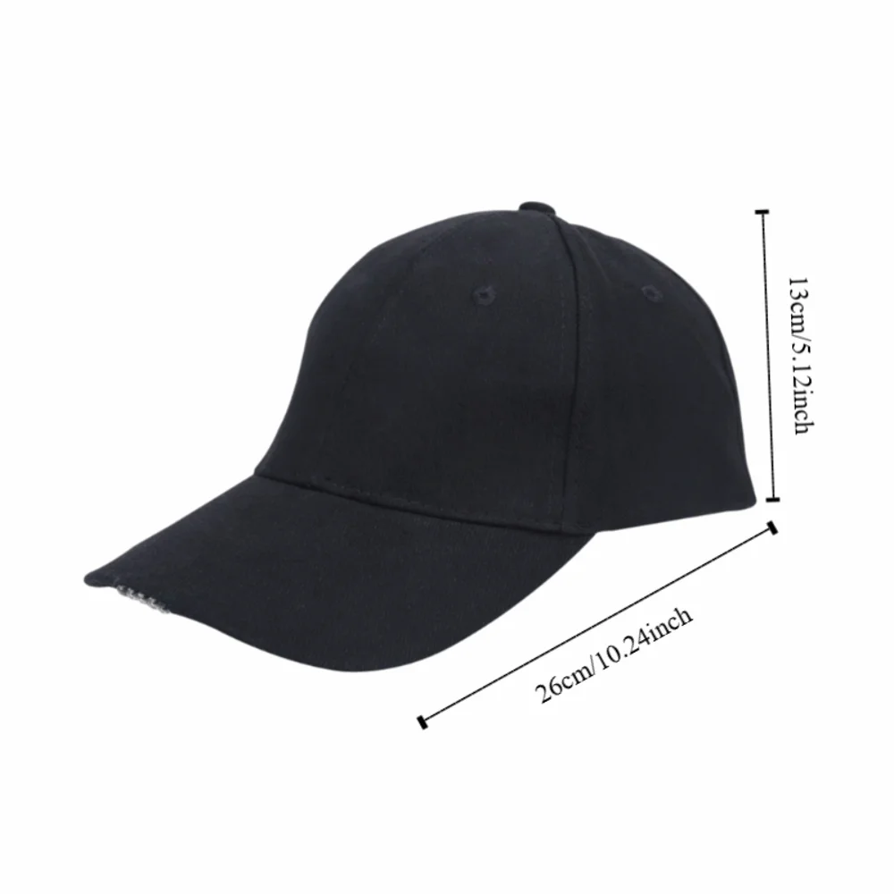 Gorra LED con 5 luces integradas en la visera para pesca nocturna
