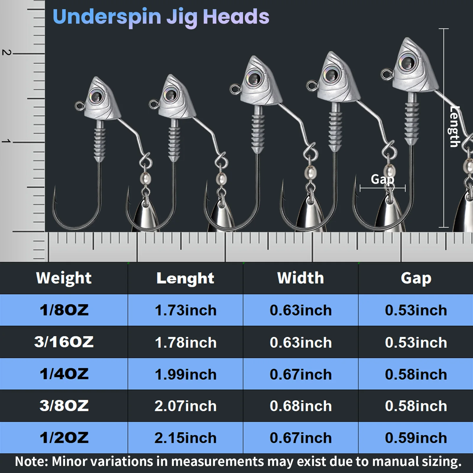 9KM Underspin Swimbait para lubina — anzuelo giratorio en vinilos - imagen 4