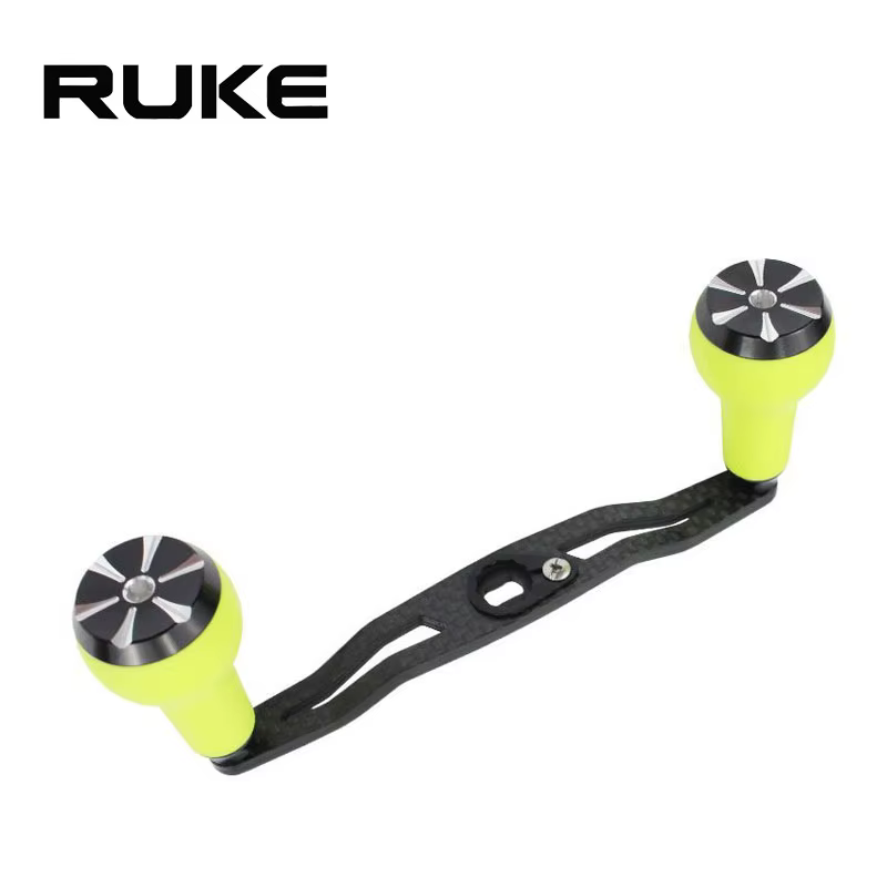 Mango de carrete RUKE carbono 130 mm con perilla TPE para baitcasting - imagen 2