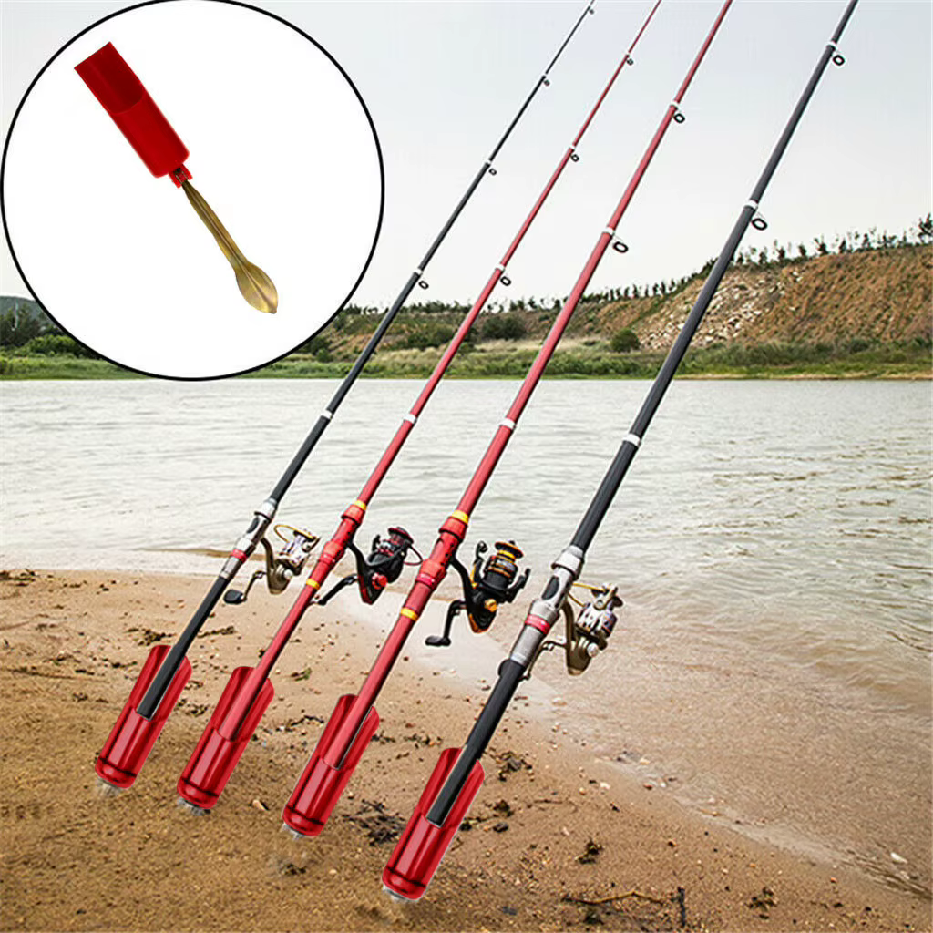 Soporte portacañas plegable ultraligero para pesca deportiva - imagen 2