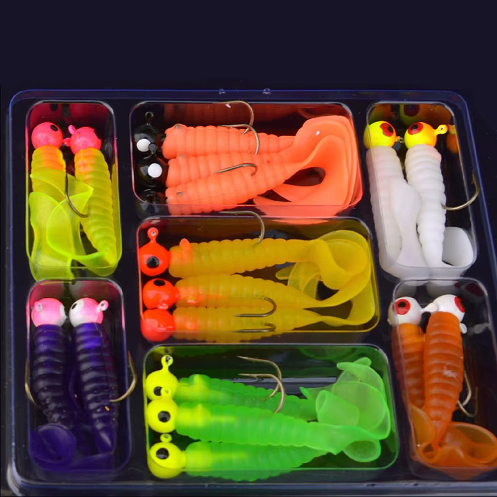 Set Anzuelos Jig Head y Vinilos para Lucio – 34 Piezas - imagen 2