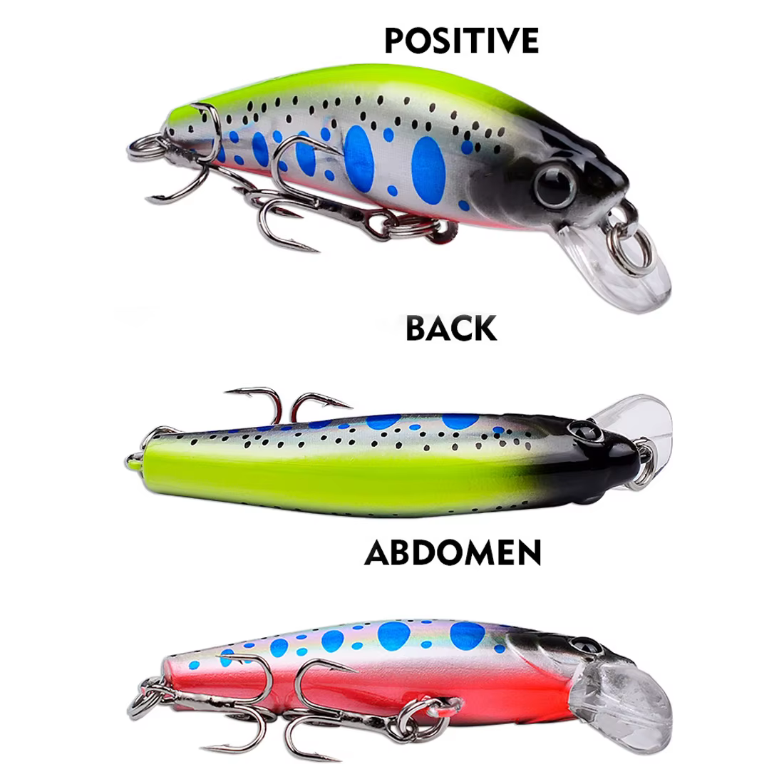 FishTrip Crankbait hundido 5,6 cm – Lubina, Trucha y Salmón - imagen 4