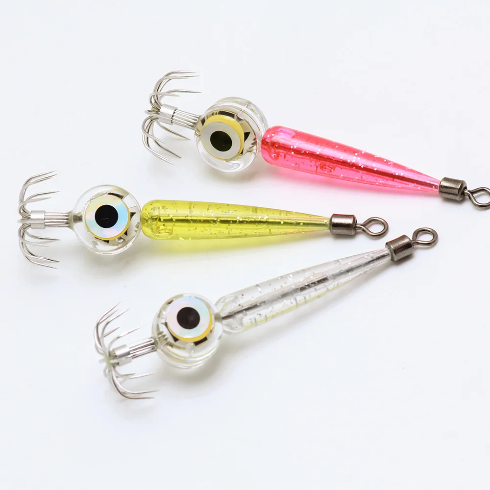 Cebo de calamar con luz LED doble capa para pesca marítima - imagen 4