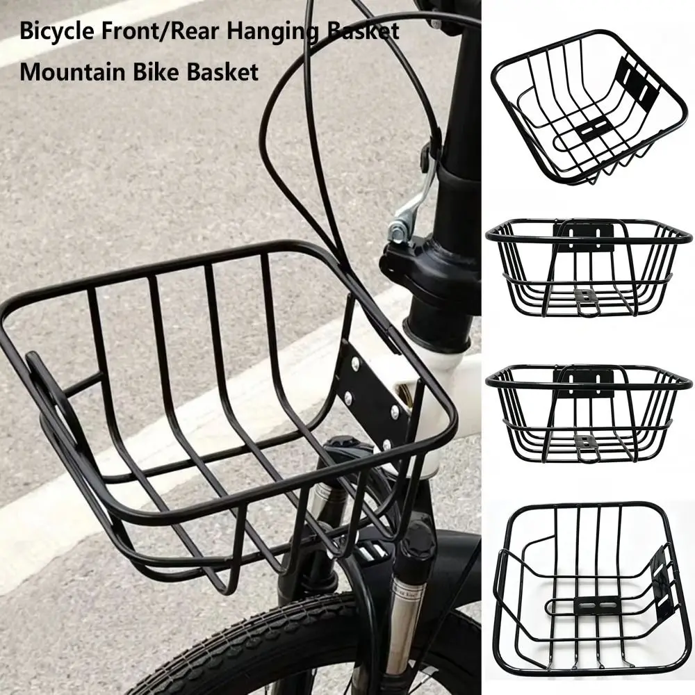 Cesta trasera ajustable de metal duradera para bicicleta de montaña