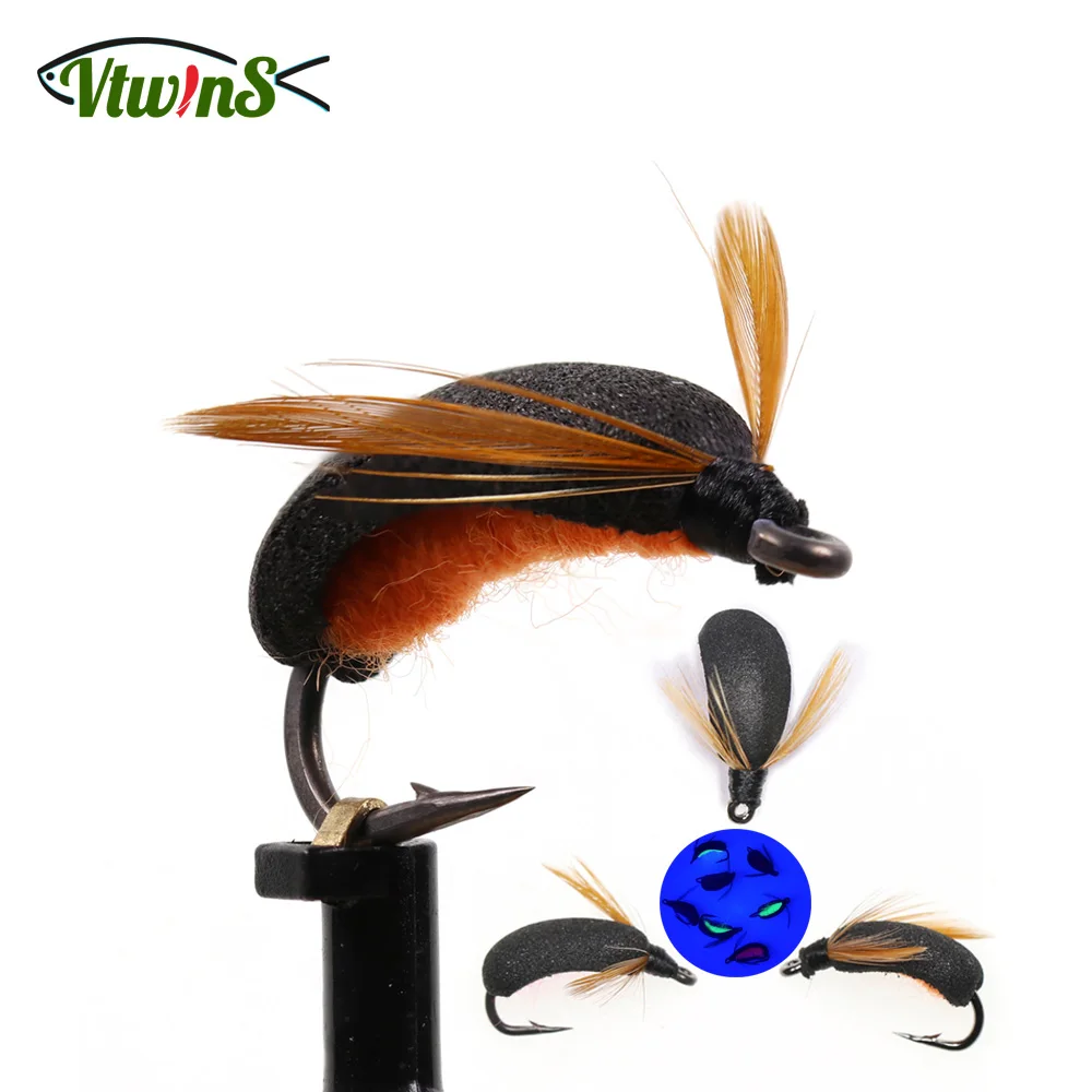 Vtwins Zig Bug Fly: mosca artificial escarabajo de espuma flotante