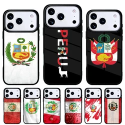 Funda iPhone bandera Perú compatible 11 a 17 Pro Max