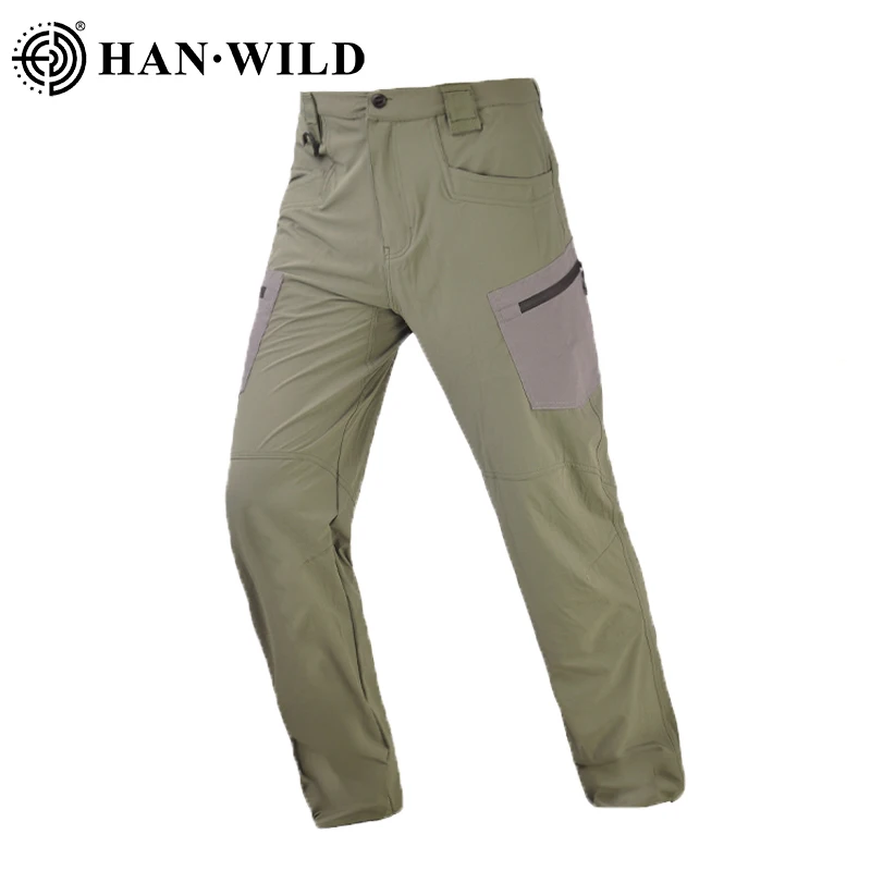Pantalones de pesca secado rápido para hombre — tácticos ligeros