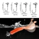 FREE FISHER Vinilos con jig head y larva de cola para lubina