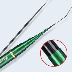 Caña carpa FISHINGFANS fibra de carbono ultraligera lanzamiento