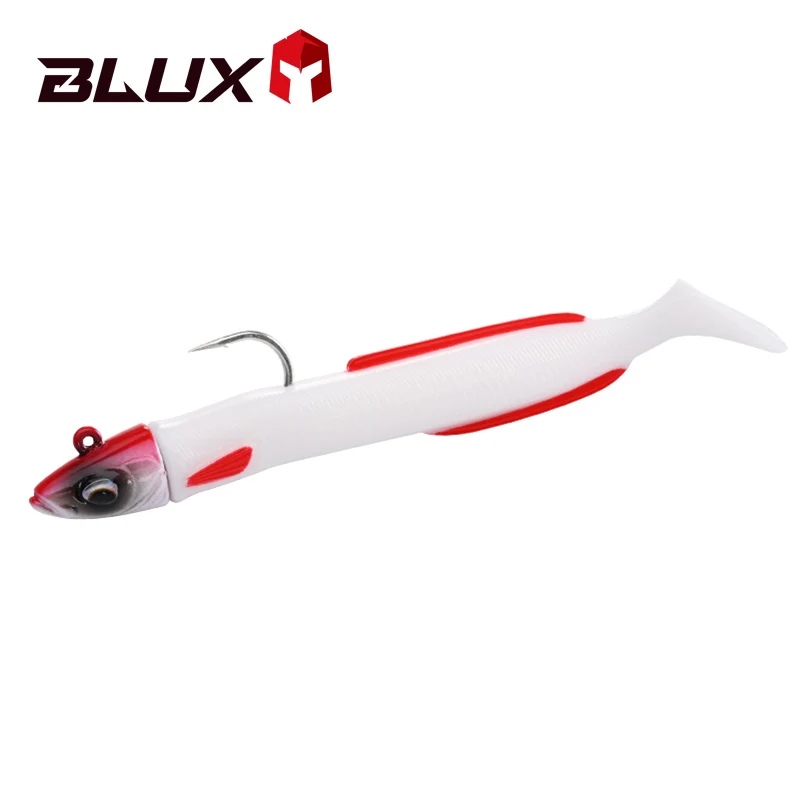BLUX Mini Happy Sandeel vinilos cola de pala jig head plomado