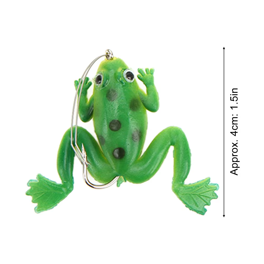 Señuelo de rana verde realista