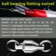 PROBEROS girador conector de pesca con rodamientos para jigging lento - imagen 3
