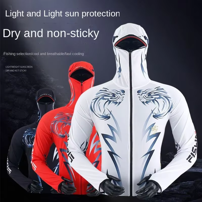 Traje de pesca hombre protección solar – Transpirable secado rápido - imagen 3