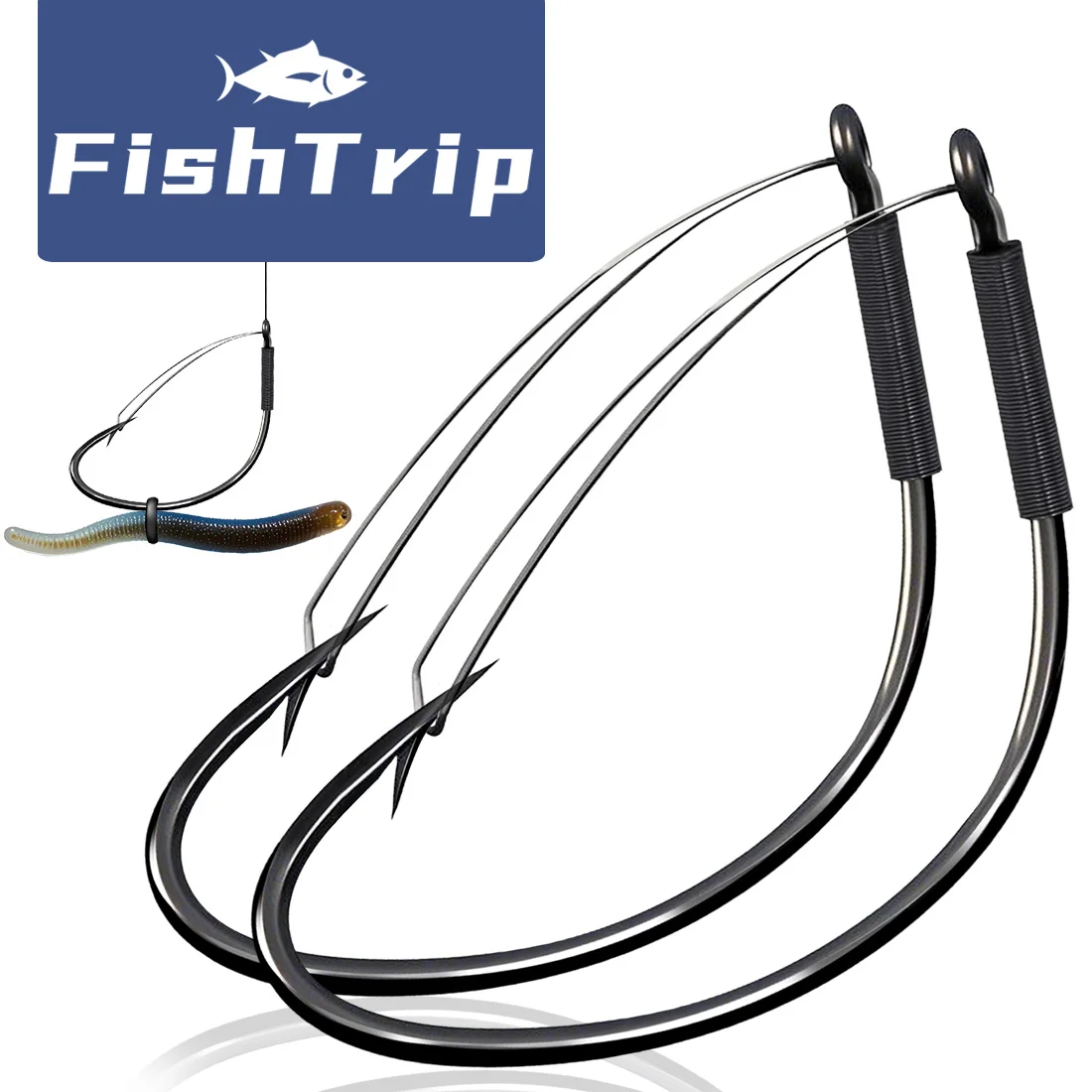Anzuelos FishTrip wacky para pesca de lubina