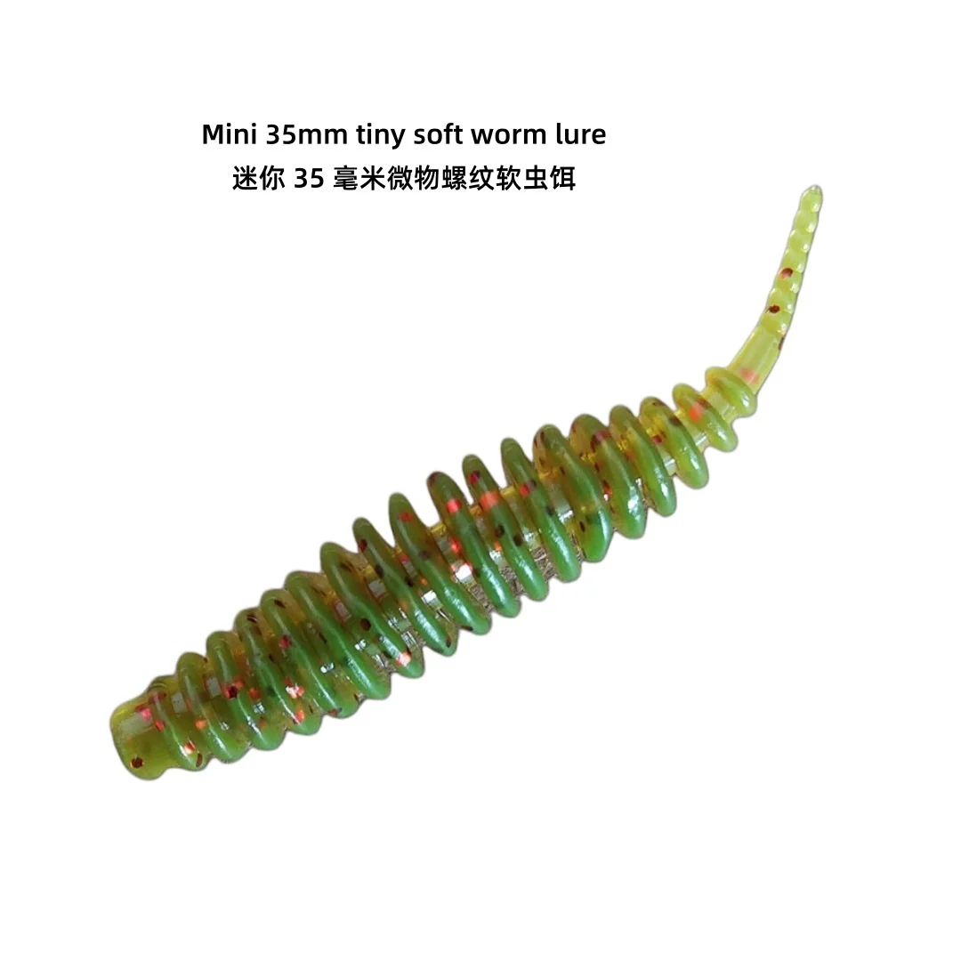Swolfy señuelo de gusano blando Drop Shot cola pin microacanalada - imagen 3