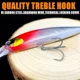 Wobbler minnow crank de alta calidad con sistema de anzuelos - imagen 2