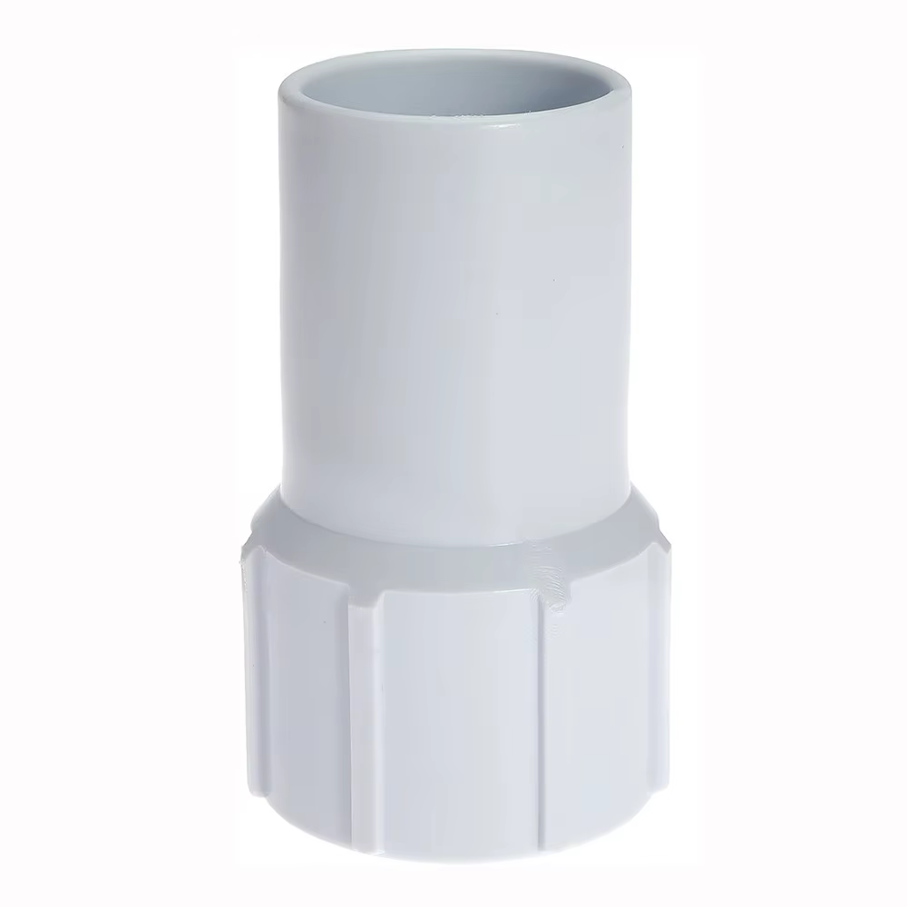 Conector de manguera para piscina blanco – Unión de 1¼ a 1½ pulgadas