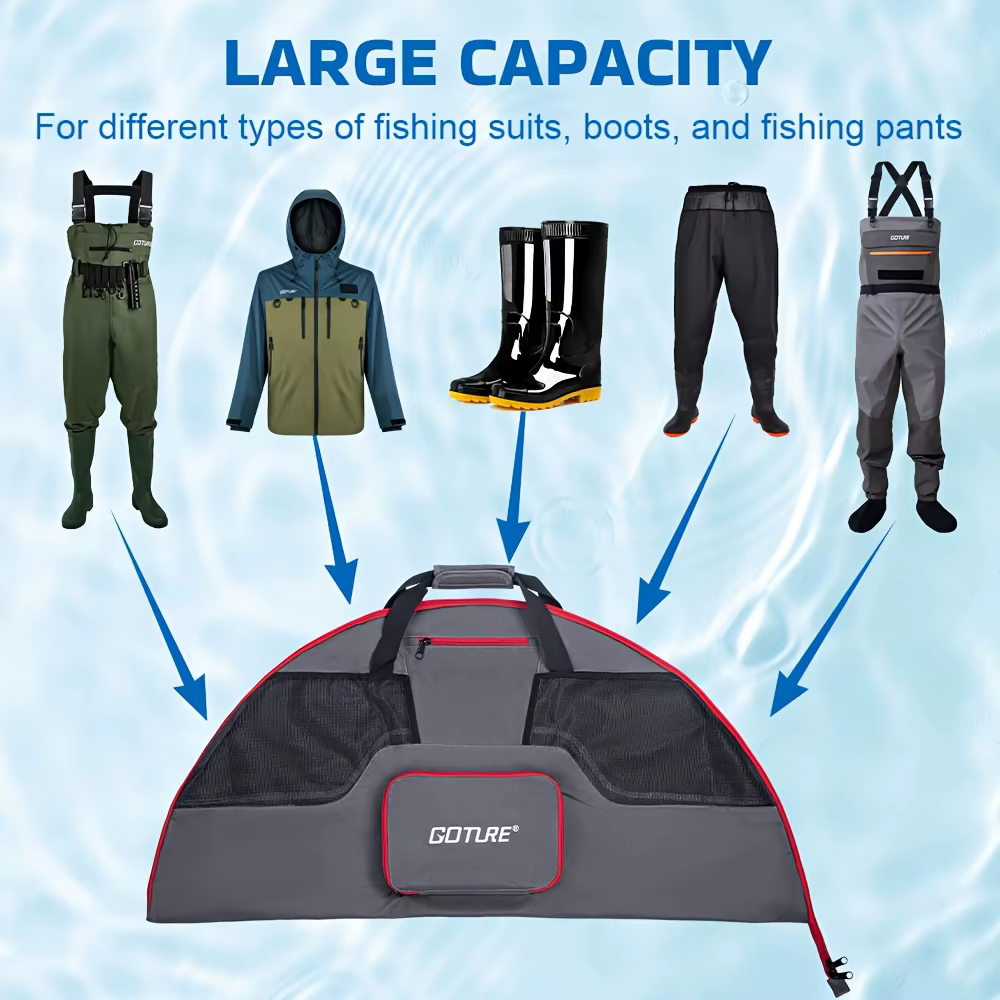 Goture Bolsa para vadeador plegable con malla transpirable - imagen 4