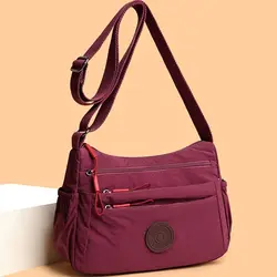 Bolso Bandolera Nylon Impermeable – Correa Ajustable y Varios Bolsillos