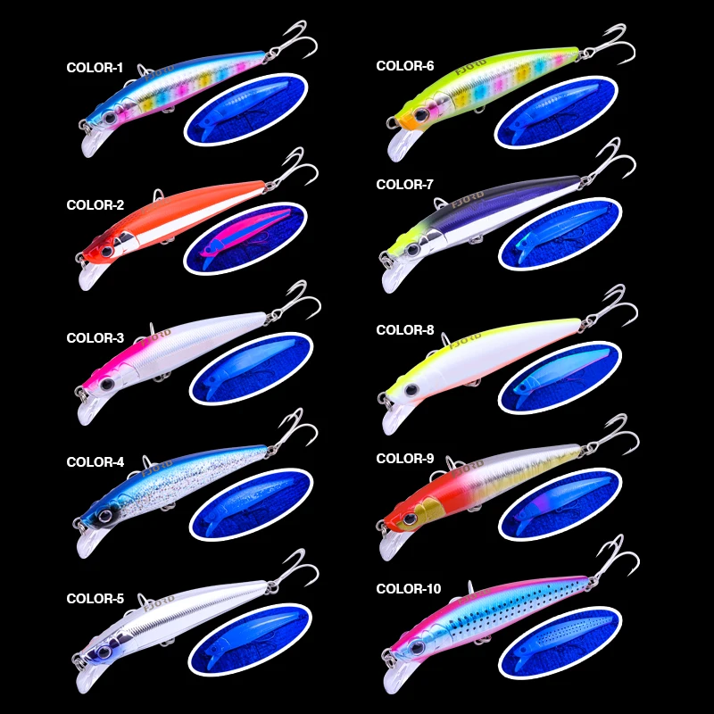 FJORD 90mm señuelo pececillo hundido 28g efecto UV para agua dulce y salada - imagen 5