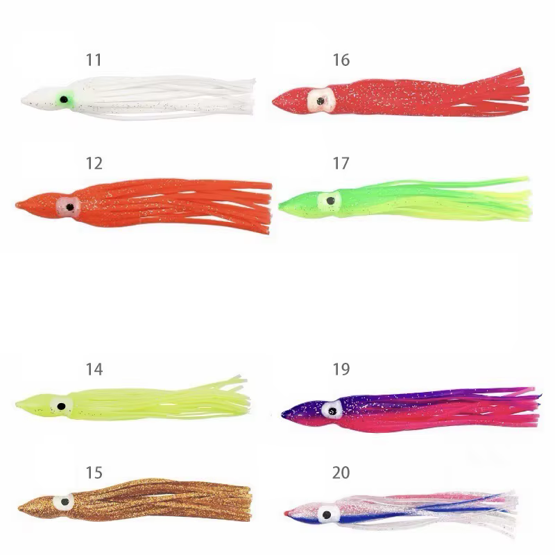 Señuelos Calamar Blandos Luminiscentes – Pulpo para Pesca en Mar - imagen 5