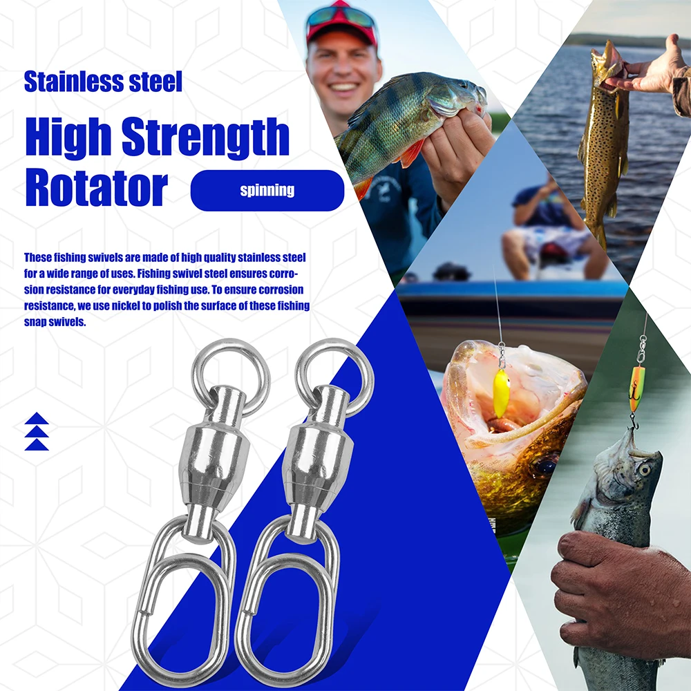 Giratorios de pesca de alta resistencia con rodamientos 30-156 lbs