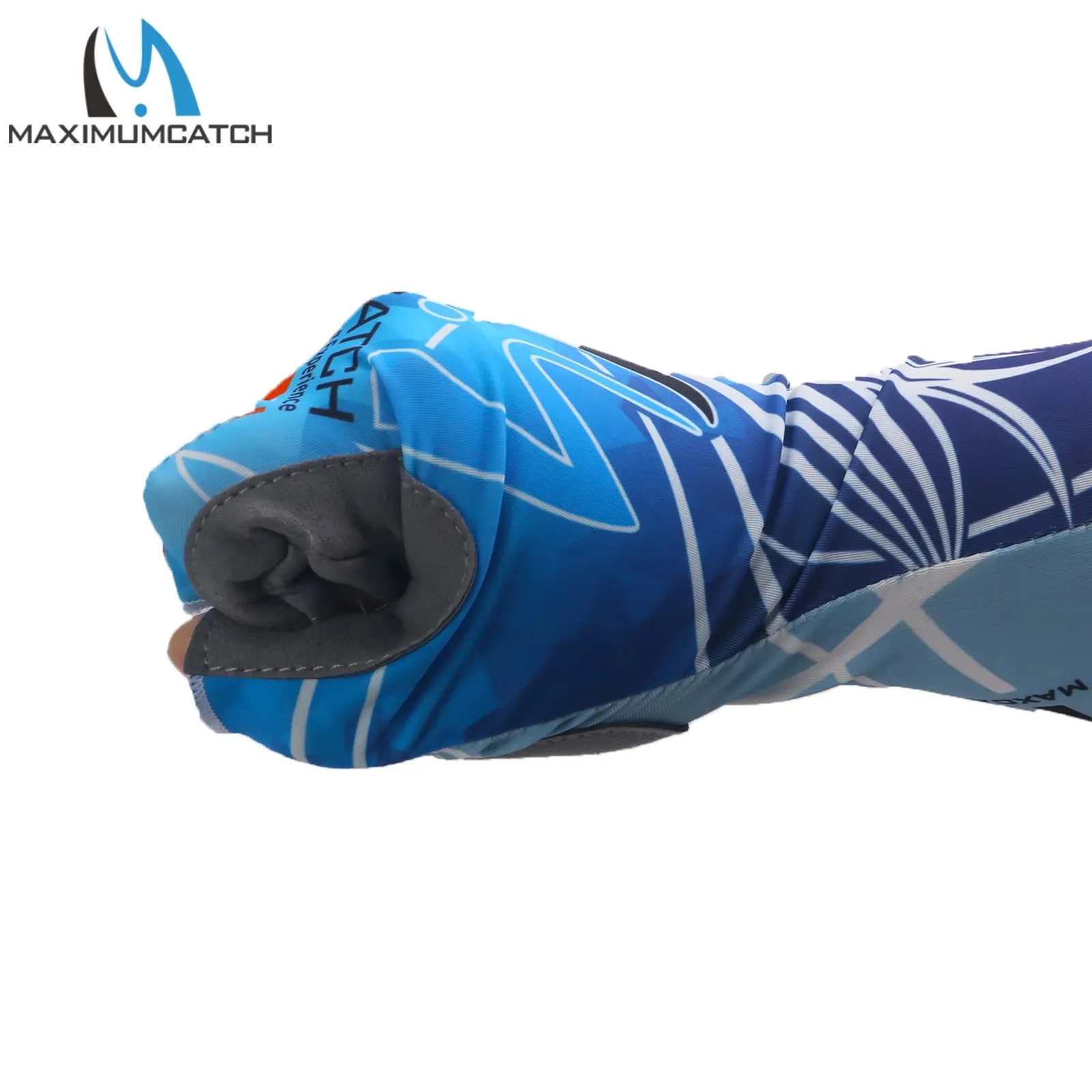 Maxcatch Guantes de pesca medio dedo antideslizantes transpirables - imagen 3