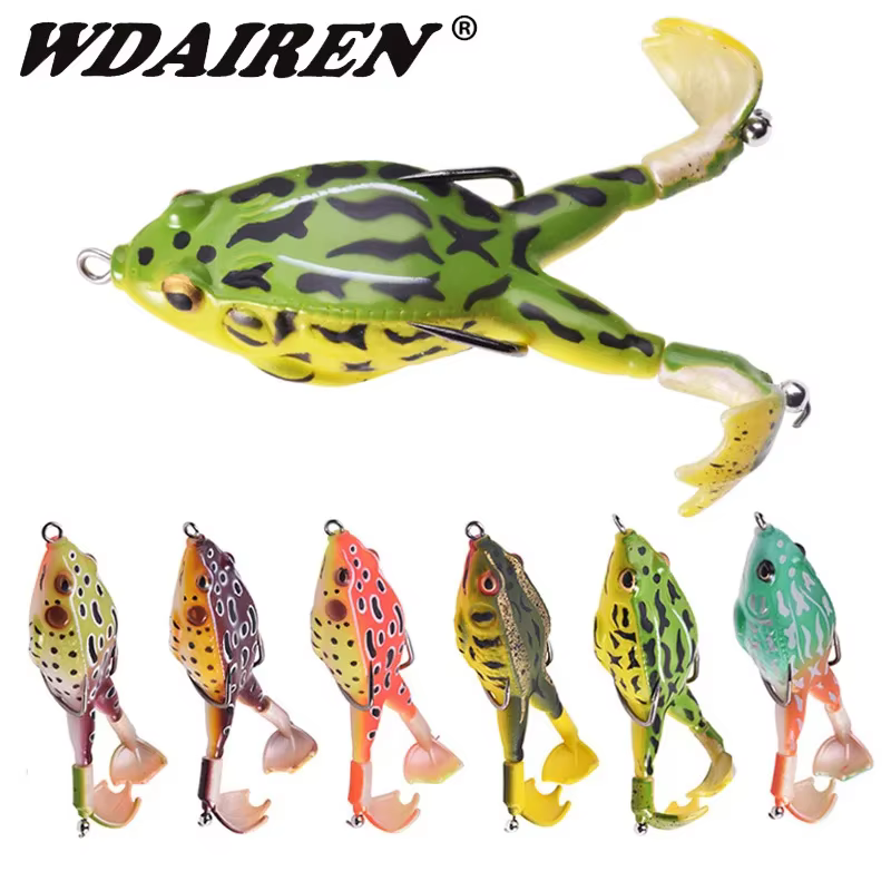 Señuelo rana de silicona con hélice para lubina topwater - imagen 3