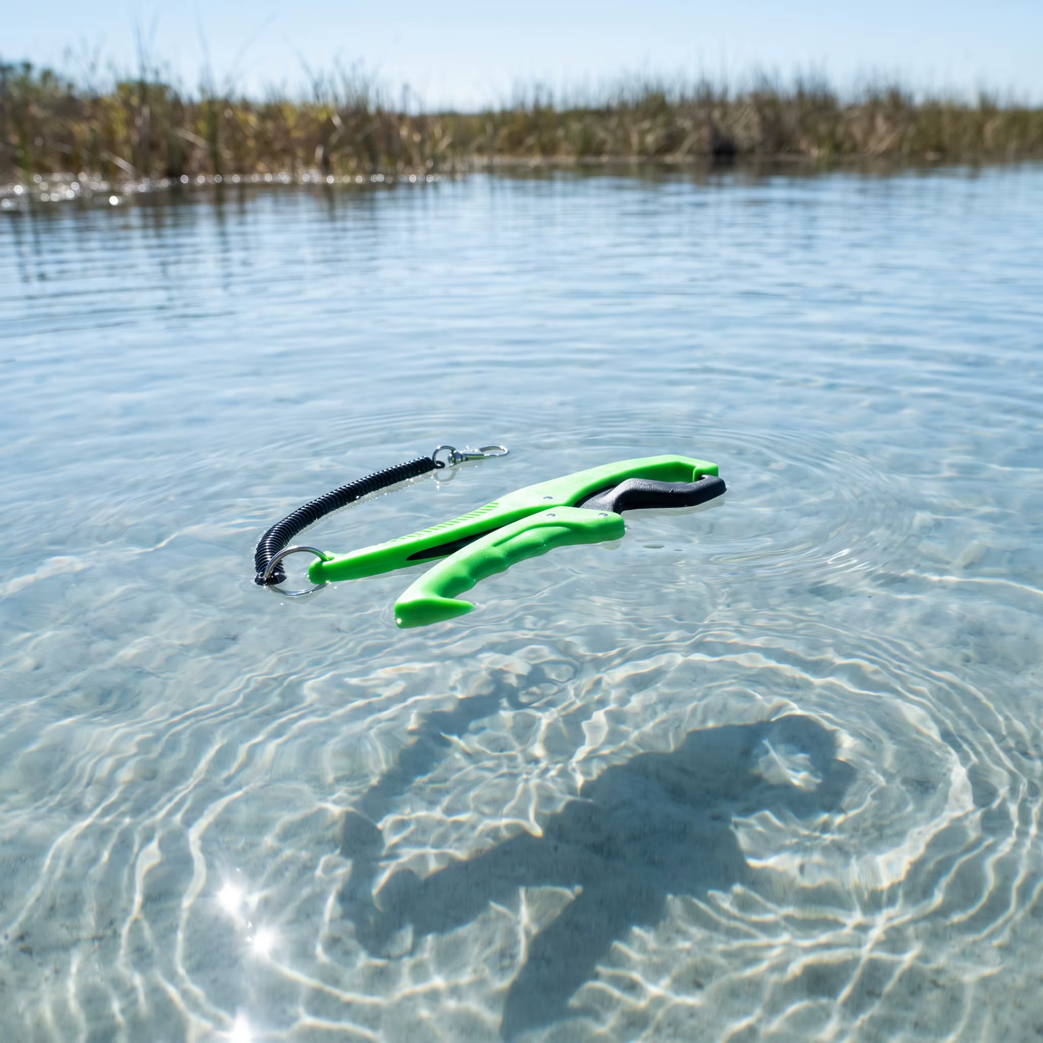 Sujetapeces flotante de ABS con agarre antideslizante y cordón elástico - imagen 2