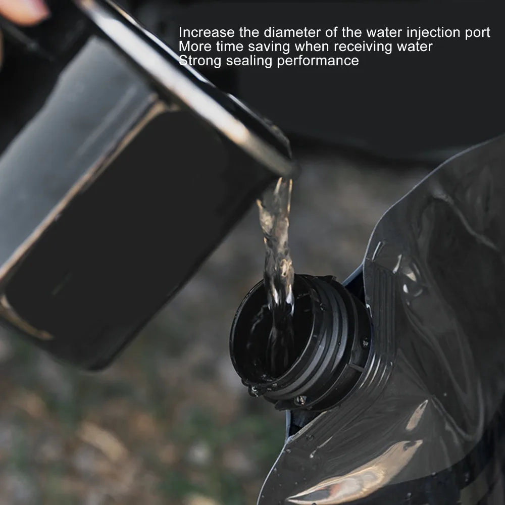 Bolsa de agua plegable con grifo gran capacidad reutilizable - imagen 2