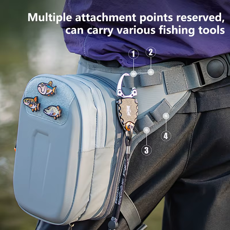 Bolsa de pesca impermeable 5L – riñonera cruzada resistente al agua - imagen 4