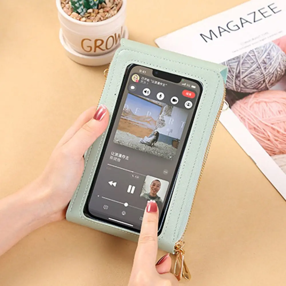 Bolso bandolera antirrobo RFID para teléfono con pantalla táctil - imagen 5