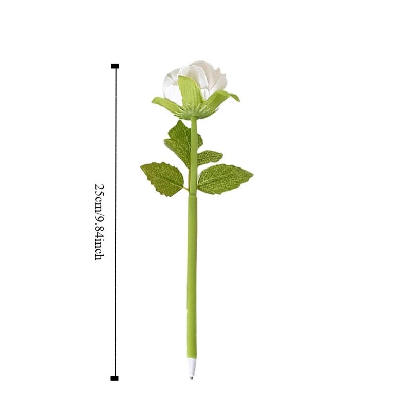 Bolígrafo flor peonía ramo multicolor escritura suave, decorativo - imagen 2