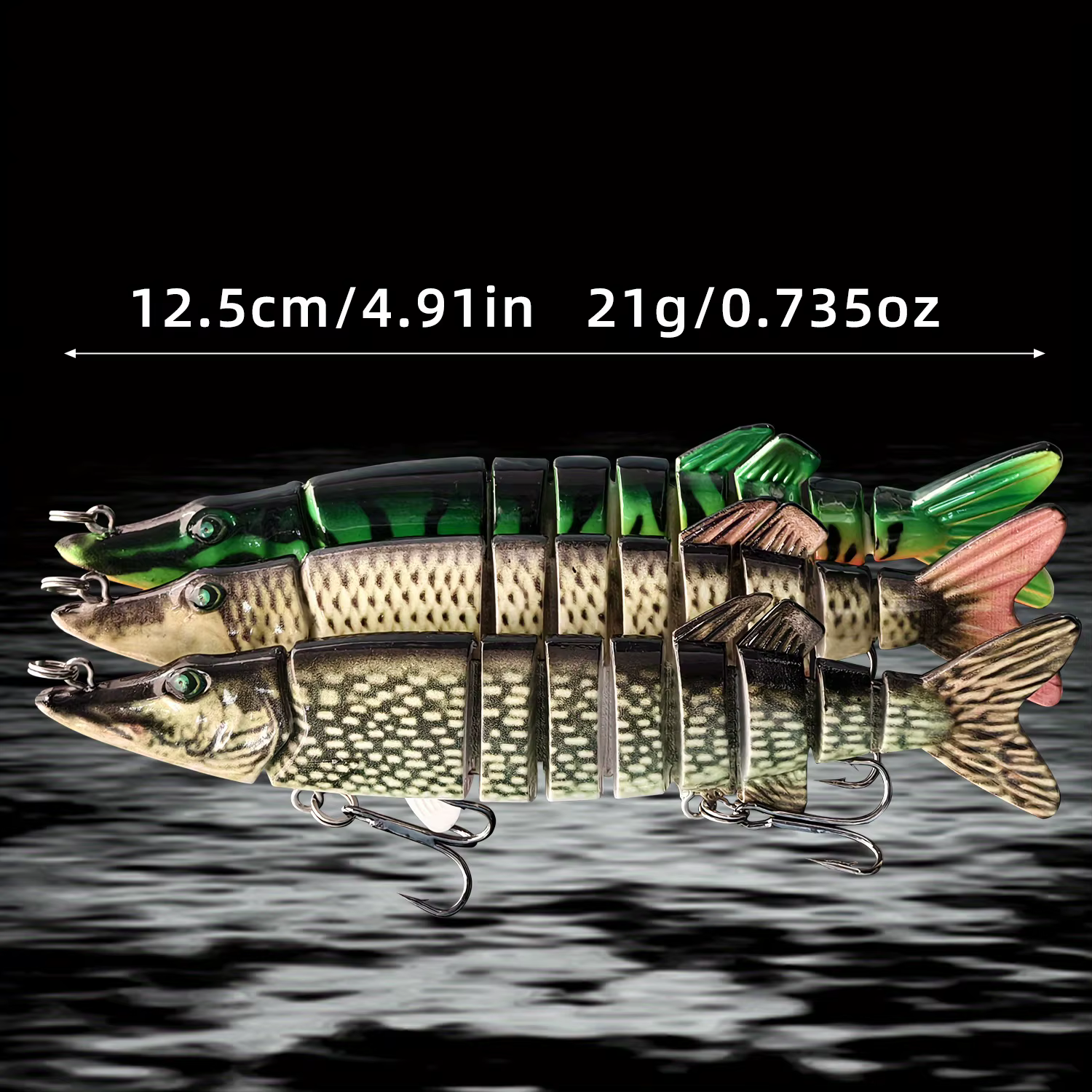 ANFS Swim Bait Multi Joint para trucha, perca en agua dulce y salada - imagen 3