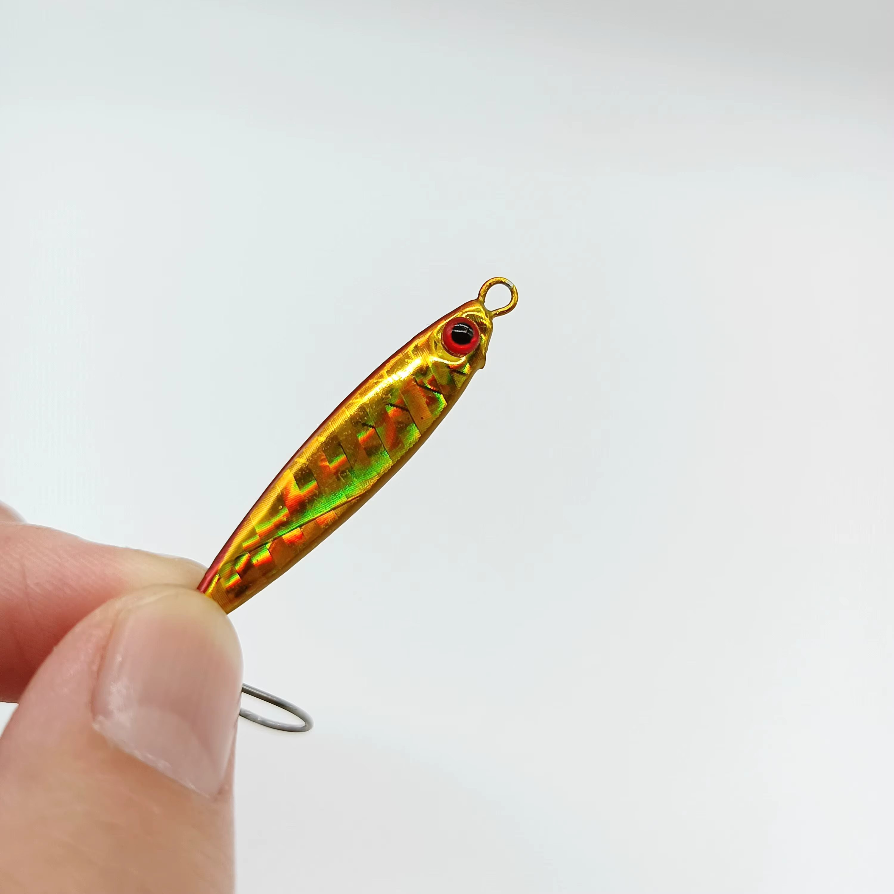 Duoduoyu Mini Jig Metal con Anzuelo Simple – Señuelo Artificial para Pesca