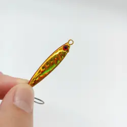 Duoduoyu Mini Jig Metal con Anzuelo Simple – Señuelo Artificial para Pesca